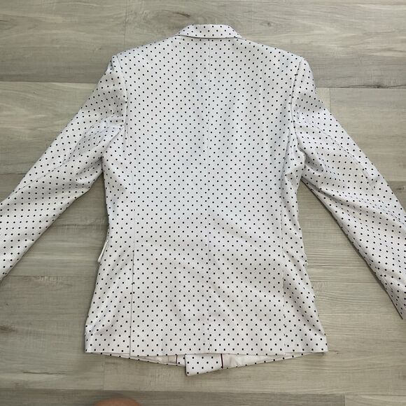 Custom Made Womens Polka Dot Suit Blazer Pants Lined Adjustable Waist  Sz L - XL - Picture 7 of 16